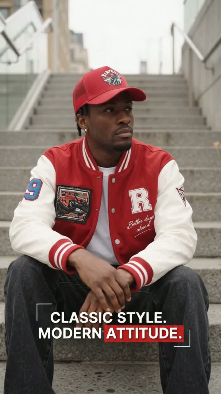 Varsity Jacket — Classic Style UGC video