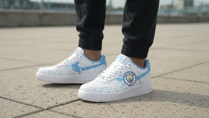 Man City Custom Air Force 1 — Footwear UGC video thumbnail