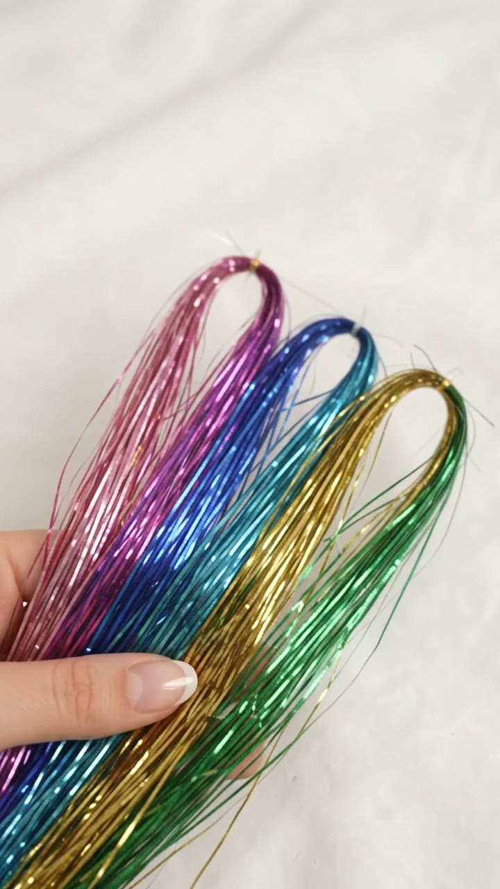 Glitter Hair Tinsel — Beauty & Care UGC video thumbnail