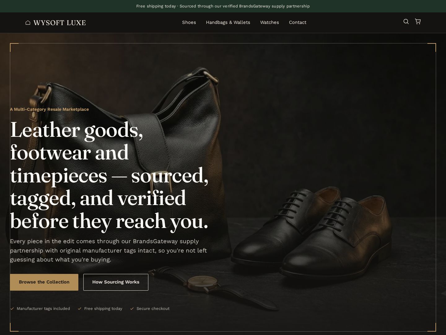 Wysoft Luxe storefront design concept